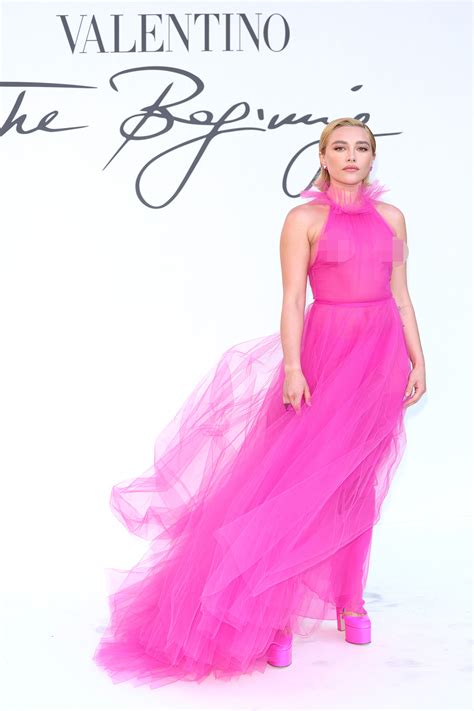 florence pugh pink dress|florence pugh sheer dress unedited.